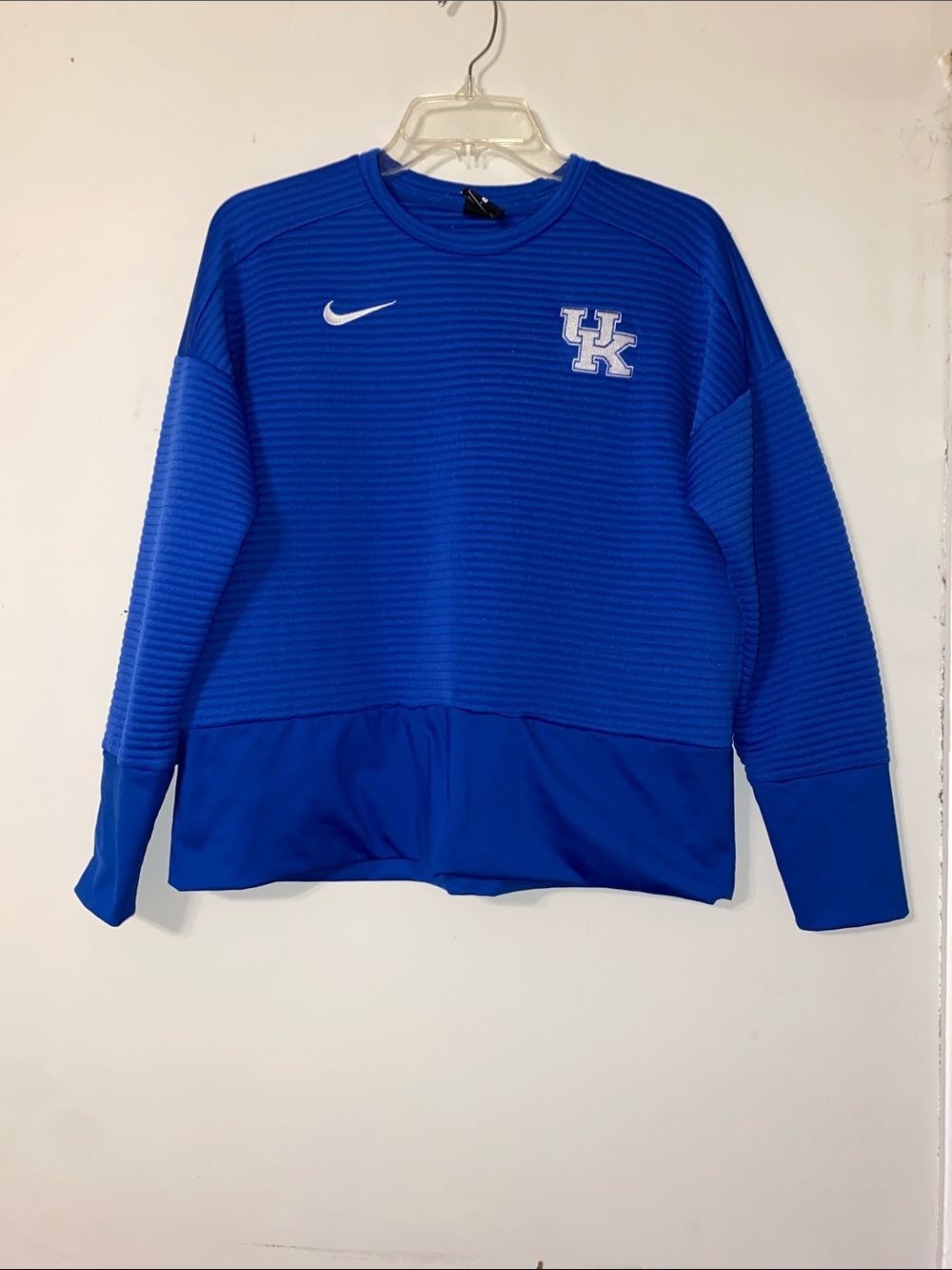 Nike Royal Blue Women's Crewneck Sweatshirt with UK Logo